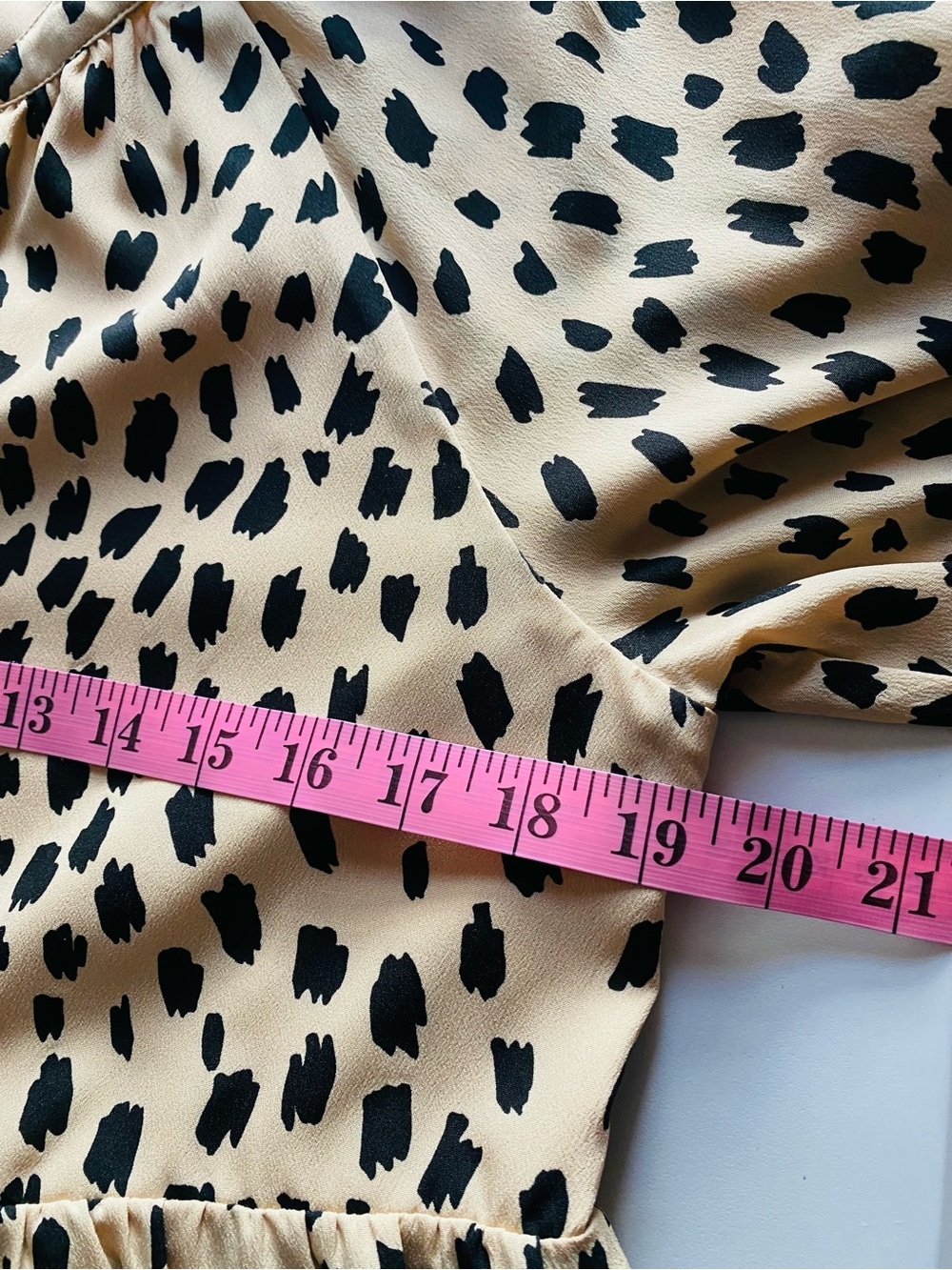 Vineyard Vines Women Leopard Print V-Neck Tiered Swing Dress Beige & Black Small - Picture 10 of 11